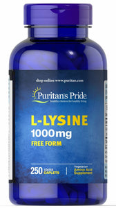 Puritan's Pride L-Lysine 1000 mg - 60 Caplets