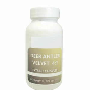 100 Deer Antler Velvet Extract 4:1 Powder Capsules 500mg (Cervi Cornu)