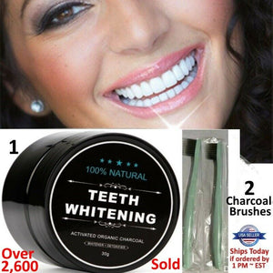 100% ORGANIC CARBON COCONUT ACTIVATED CHARCOAL COCO NATURAL TEETH WHITENING
