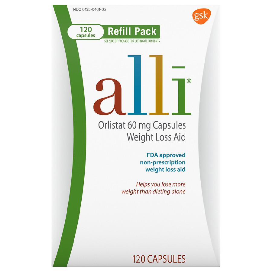 Alli Diet Weight Loss Supplement Pills, Orlistat