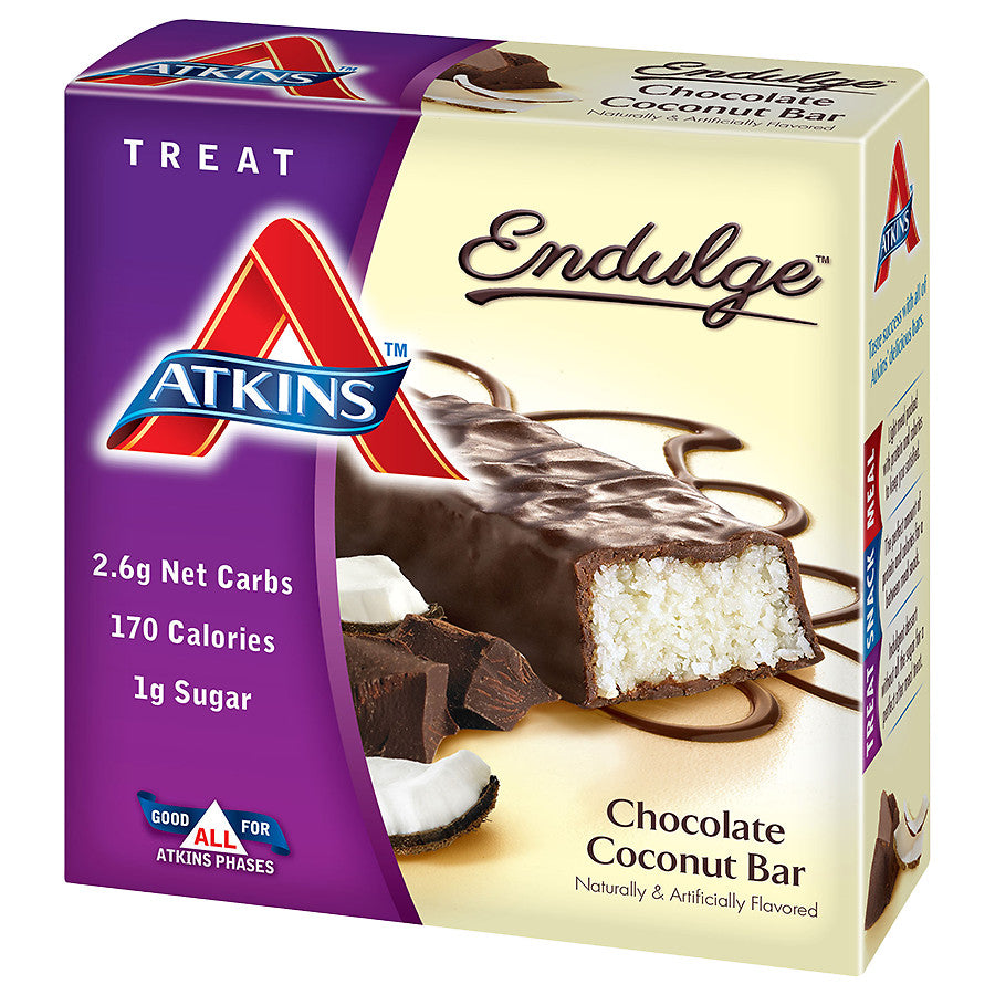 Atkins Endulge Nutrition Bars Chocolate Coconut