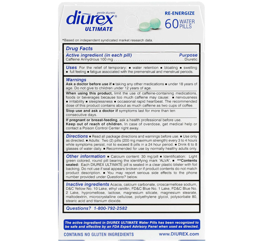 Diurex Ultimate Water Pills