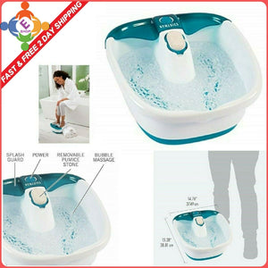 X Large Feet,Foot Spa Bath Massager Heat Soaker Massage Bubble Roller Deep Soak