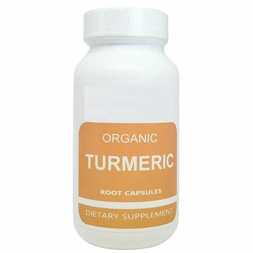 Organic Turmeric Root and Peppercorn Capsules 500mg - Tumeric - Pepper