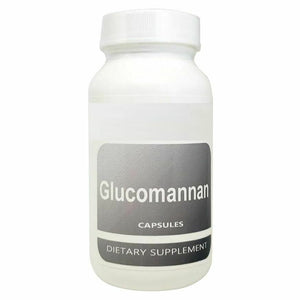 Glucomannan Powder Capsules - 60 Count 500mg Each (Natural Weight Loss) Konjac